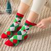 Thickened Christmas Socks Snow Christmas Tree Socks Comfortable Cartoon Hosiery  Children