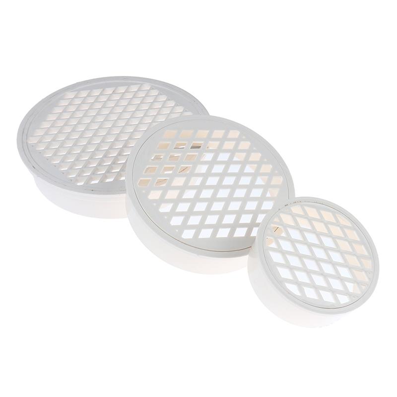 Insert Type Simple Floor Drain Pvc 50-200 Round Pipe End Cap Filter Net Air Vent