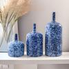 Blue Ceramic Vase Kiln-transformed Porcelain Pot Flower Vase Flower Arrangement Accessories Terrarium Home Decoration