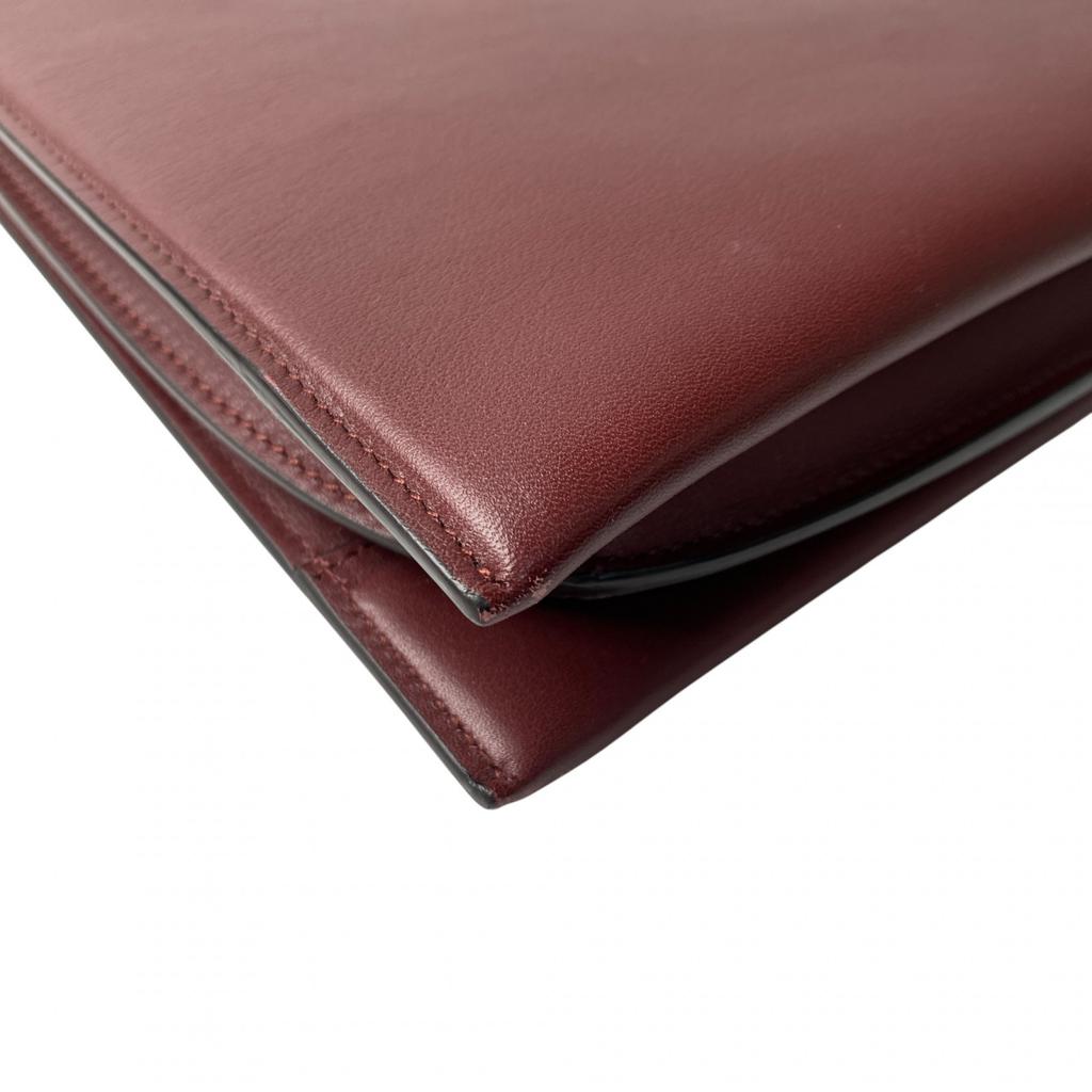 Used Salvatore FerragamoShoulder Bag Bordeaux leather Women