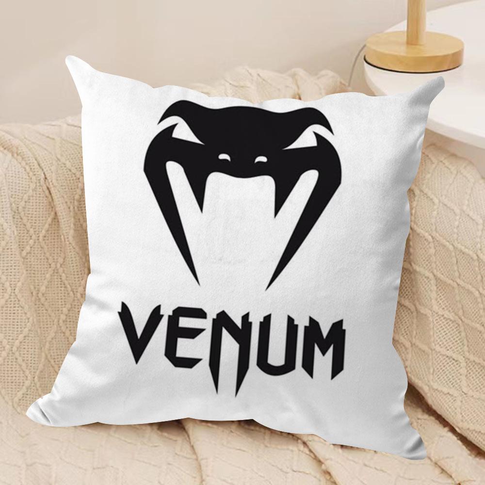 Cool V-Venum Cushion Cover Silky Short Plush Sofa Pillow Cover Hidden Zipper Soft Dustproof Case for Home Decor