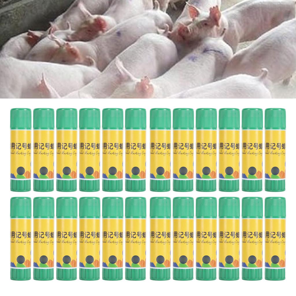 24PCS Livestock Marker Safe Livestock Marking Crayon Farming Marking Accessories for   Sheep Cow Cattle