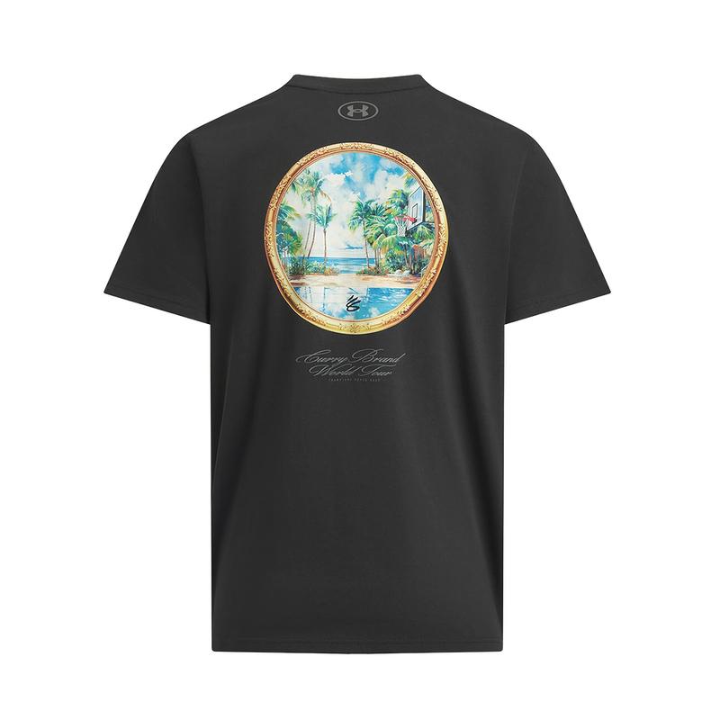 Under Armour Curry Printed Crew Neck Short Sleeve T-Shirt Men Tops 6012970-001