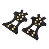 10 Tooth Outdoor Climbing Crampons Anti Slip Stainless Steel Mountaineering Ice Snow GripperM Size