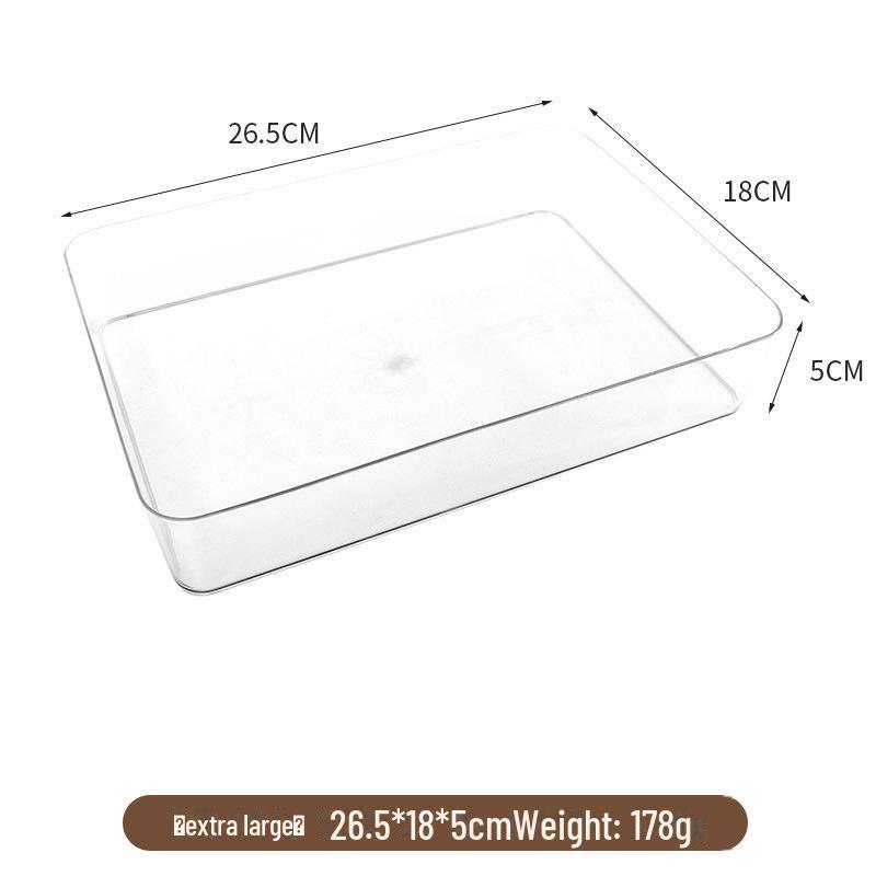 

Прозрачный акриловый настольный органайзер для косметики [Transparent] Extra large long box прозрачный
