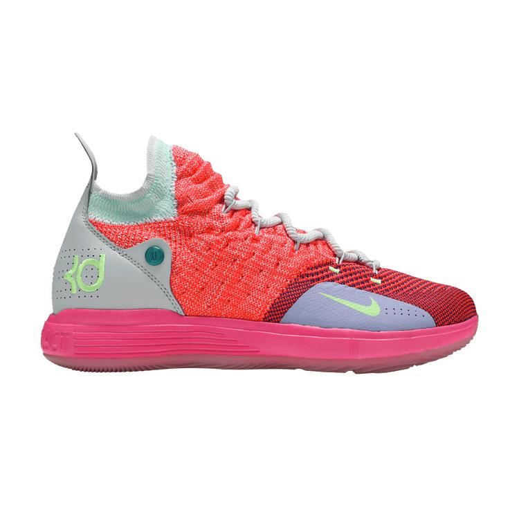 Acquista Nike Zoom KD 11 GS EYBL Kids Sneakers Pink Hot Punch Lime
