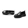 [Top layer cowhide] One foot loafers Cool and stylish thick soled casual leather shoes Business commuting men's shoes