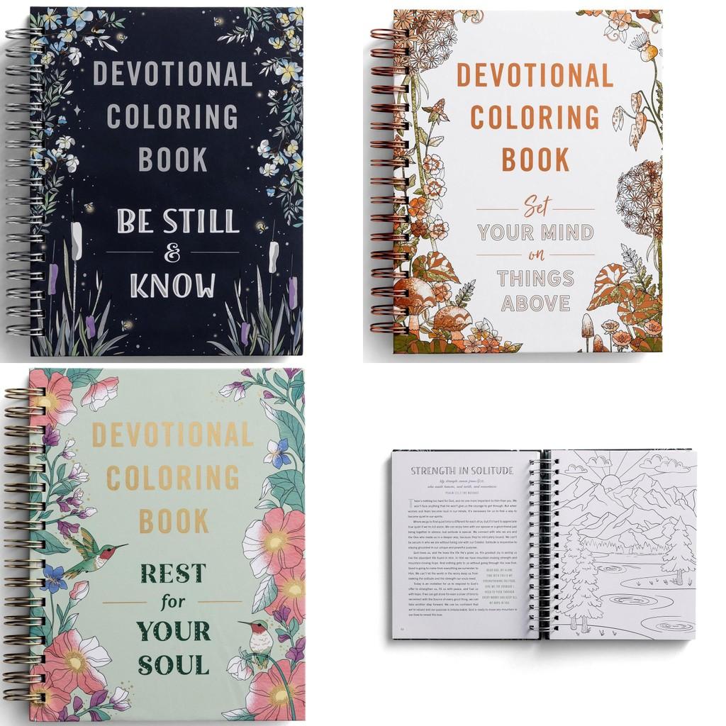 Devotional Coloring Book With Copper Paper For Mindfulness And Relaxation Activities