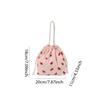 Corduroy Strawberry Bucket Bag Casual Tote Bag Chic Hobo Bag for Women Everyday College Travel