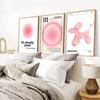 Pink Flower Market Exhibition Canvas Painting Angel Number Abstract Poster Wall Art Poster Bedroom Girls Room Frameless Wall Art