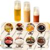 Portable Plastic Salad Dressing & Oil Dispenser - Food Grade, Pointed Mouth Design
