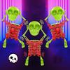 Plastic 3D Print Shaking Skull Doll Simulation Spring Clockwork Toy  Outdoor