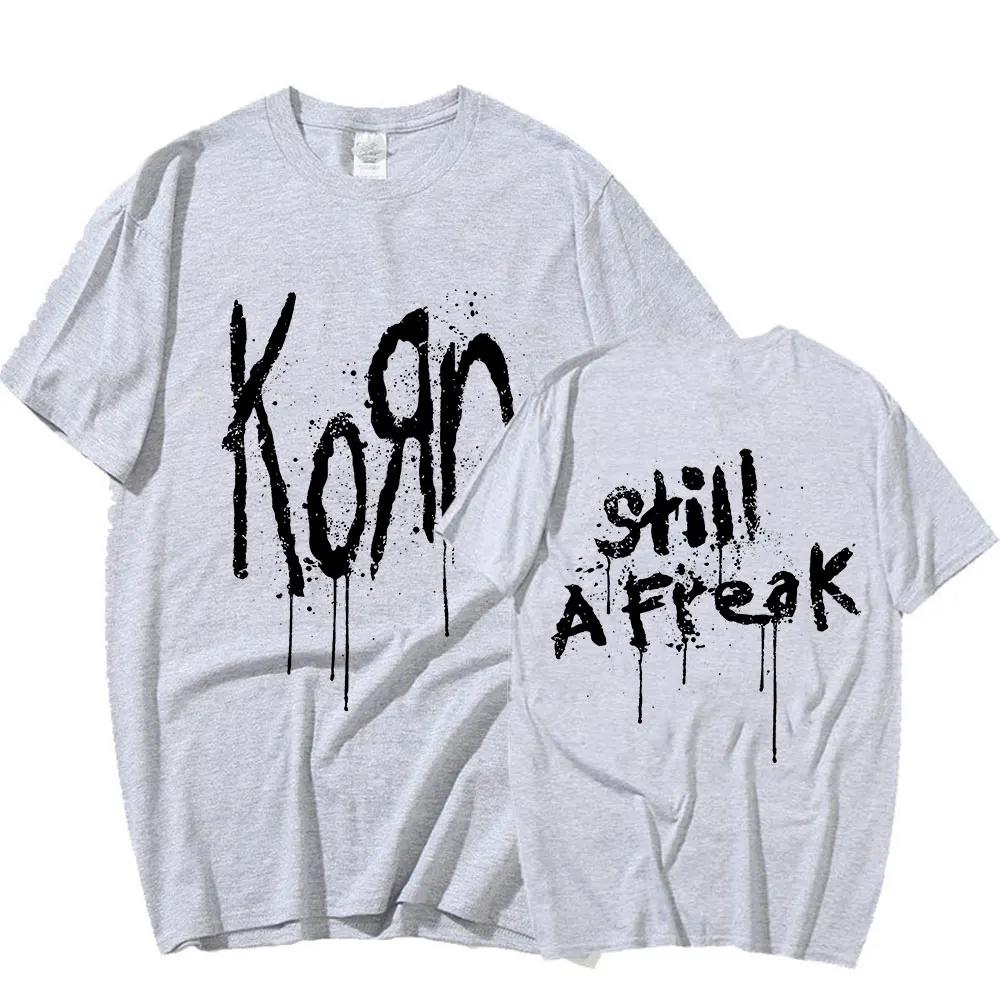 Korn musique Concert groupe de Rock TOUR du monde T-shirt hommes Vintage métal gothique surdimensionné T-shirt Streetwear à manches courtes t-shirts