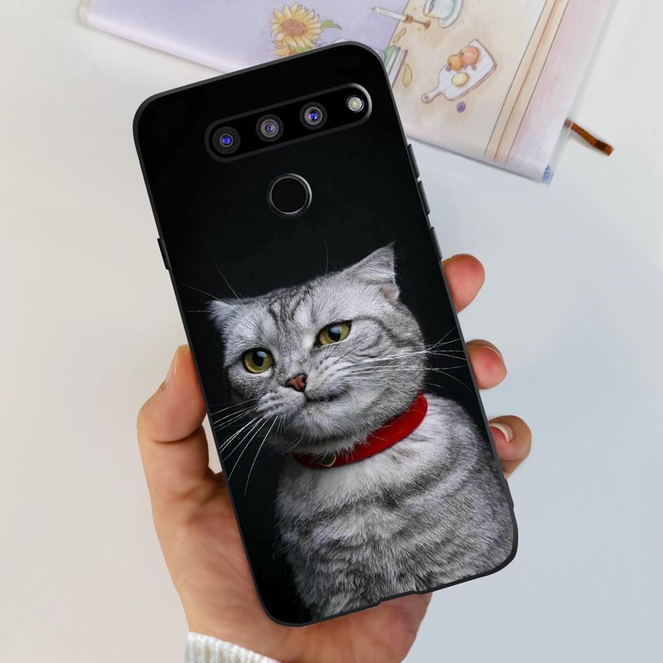 For LG V35 ThinQ Case Cover For LG V40 V50 V50S ThinQ Shockproof Silicone Cases Fashion Flower Soft Funda For LGV50 ThinQ Bumper