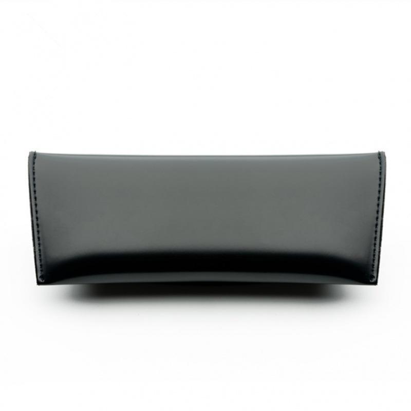 Glasses Case, Bright Leather Sunglasses Case, Pu Leather Sunglasses Case, Black Sunglasses Case For Men And Women.