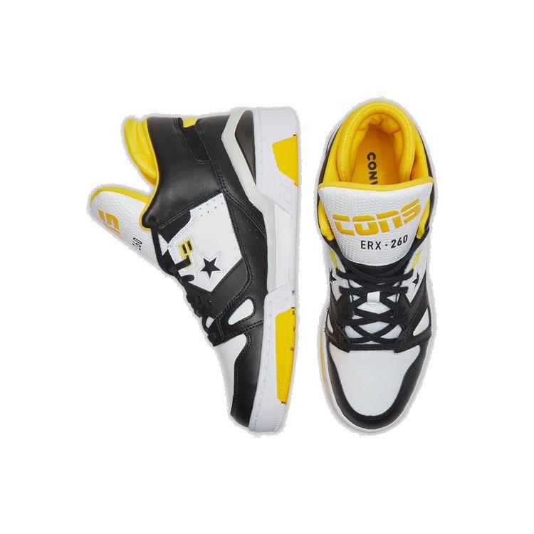 Converse ERX 260 Leather Sports Comfort Shock Absorption Support Mid-Top Retro Basketball Shoes Unisex sneaker Yellow 167110C