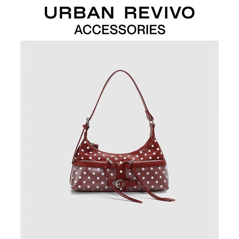 URBAN REVIVO Polka Dot Transparent Shoulder Bag One Size