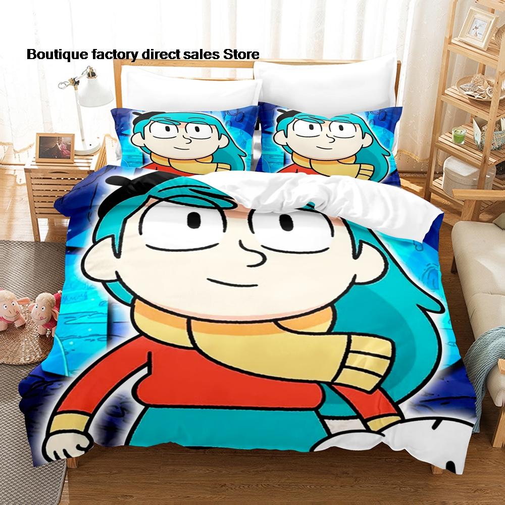 3D Printed Hilda The Series Bedding Set Duvet Cover Pillowcase For Kids Bedroom Decor Twin Full Queen King Size Bed Linen