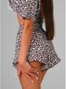 European & American Leopard Print Pajama Set: Loose Short Sleeve Top & Shorts for Women (2025 Collection)