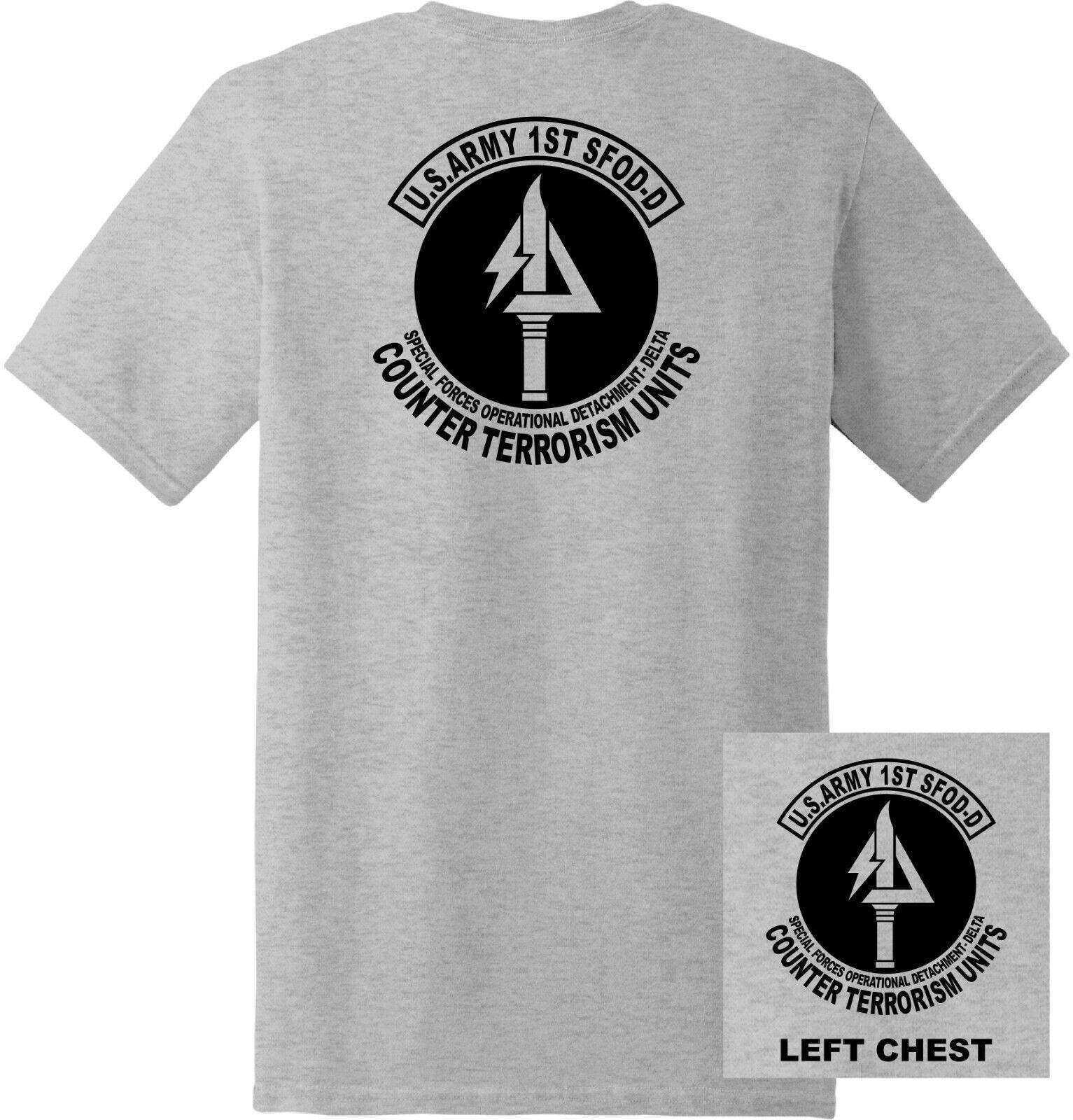 US Army Delta Force 1st Special Forces Operational Detachment TShirt 100 Cotton ONeck Summer Short Sleeve Casual Mens Tshirt S