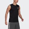 Adidas 3-Stripes Tank Top, Breathable Sleeveless Training Men Tops Black GM2130
