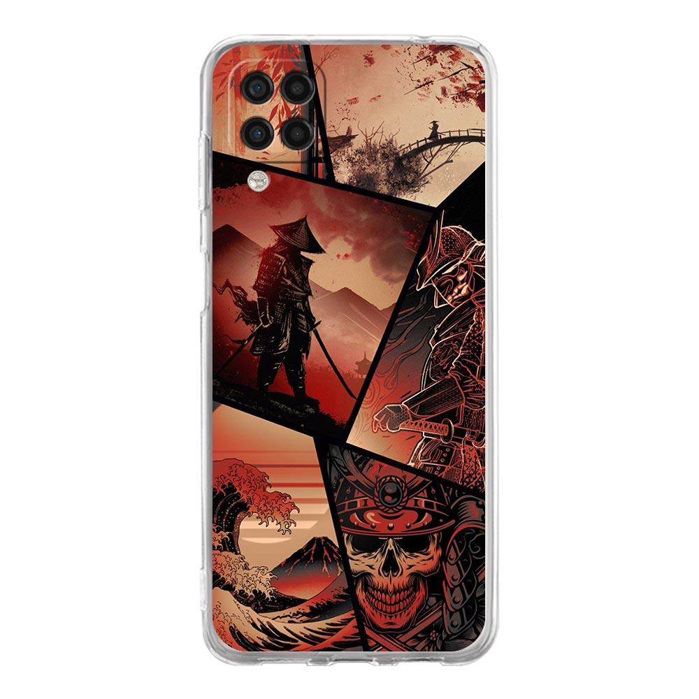 Samurai Hannya Mask Ghost Phone Case for Samsung A13 A15 A25 A35 A51 A55 A71 A21S A11 A31 A41 A23 A53 A73 5G A03S A05s Cover