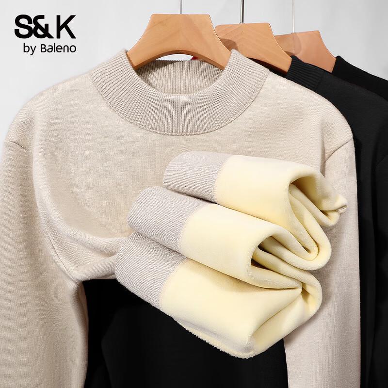 Baleno Men's S&K Heavyweight Plush Lined Turtleneck Sweater