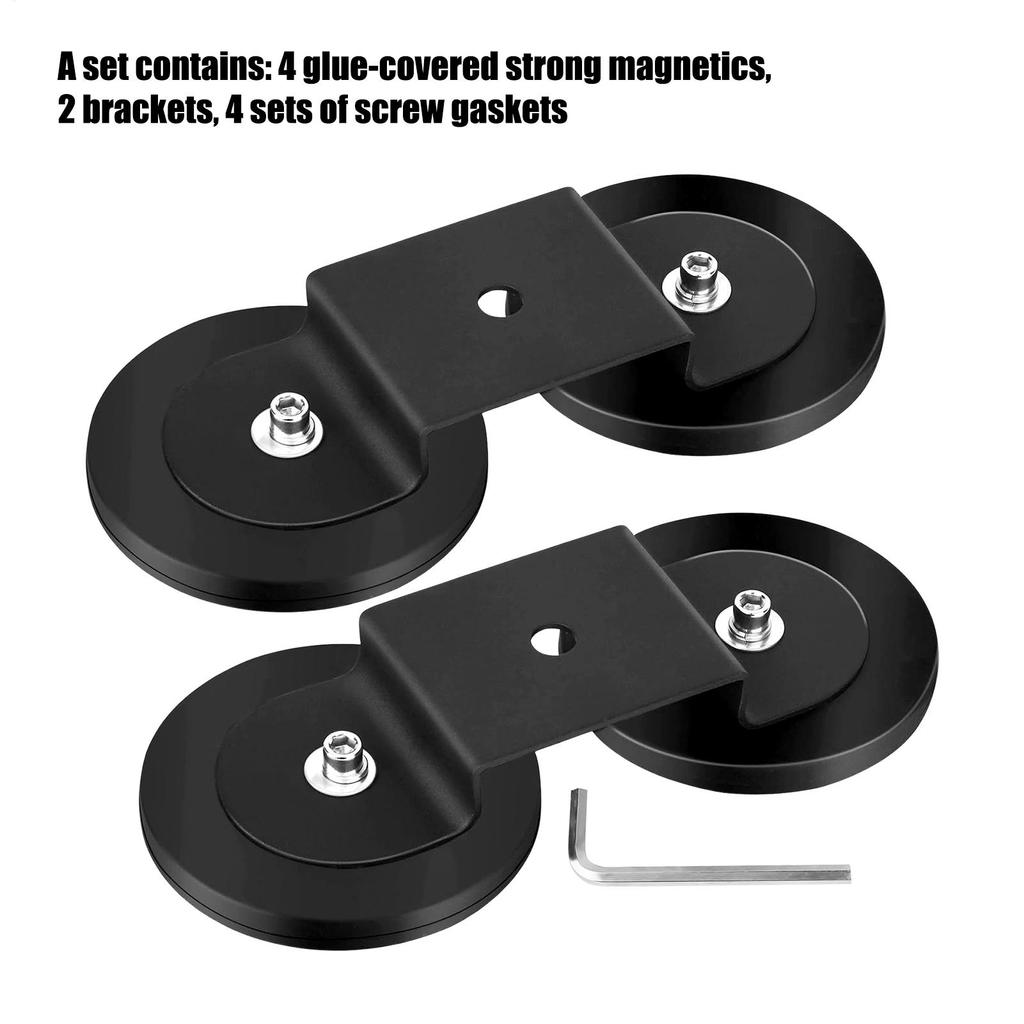 Magnetic Roof Rack Base Led Light Mounting Aluminum Alloy Brackets Strong Sucker No Drilling For Outdoor Roof Off Road Vehicle