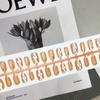 Gold-Plated Orange Snakeskin Press-On Nails: Luxurious Temperament Style with Nail Stickers, High-End Pre-Made Tips, 30 Pieces.