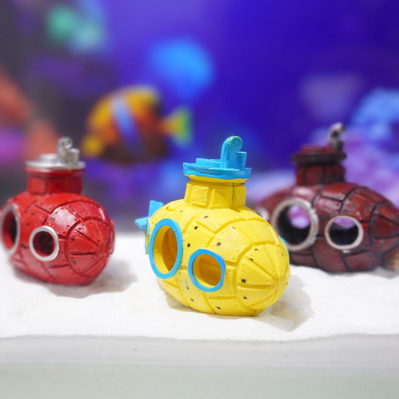 Resin Submarine Ornaments Fish Shrimp Shelter Cave Landscaping Accessories for Aquarium Fish Tank Decorations