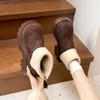 Fashion Versatile Velvet Warm Birkenstock Short Boots Children's Season Niche Thick-soled Snow Boots Women