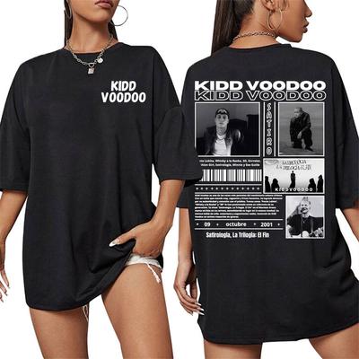 Rapper Kidd Voodoo En Chile Tour Grafik T-Shirt für Männer und Frauen, Stilvolles Hip-Hop Street Sommer Print 100% Reine Baumwolle T-Shirt