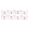 50Pcs Pink Butterflies Paperclip Cartoon Color Plating Innovative Cute Paperclips for Office Home
