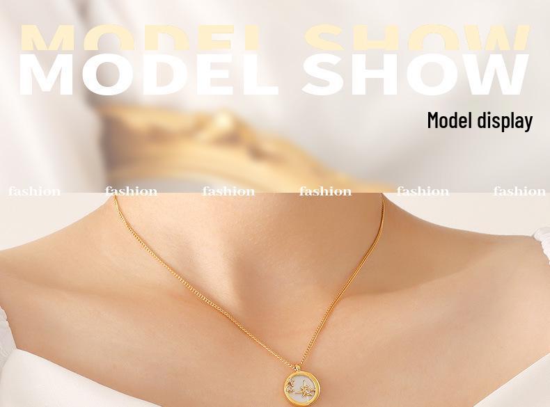Summer Style Star Diamond Choker Necklace: Couple's Qixi Gift, Titanium Steel Collarbone Chain