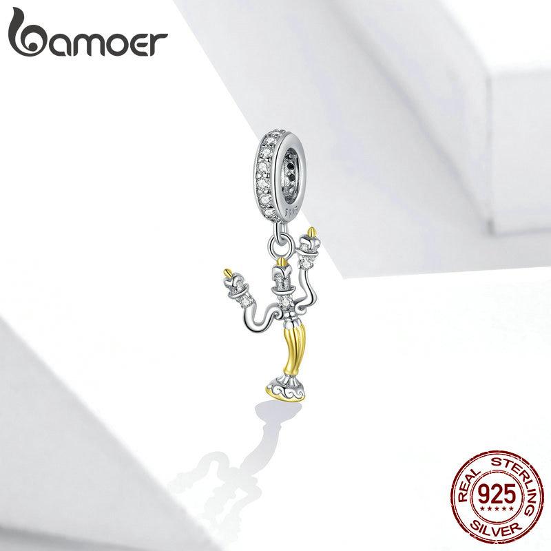 Bamoer Genuine 925 Sterling Silver Magic Can Pendant Charm Fit Original Brand Silver Bracelet and Necklace Fine Jewelry