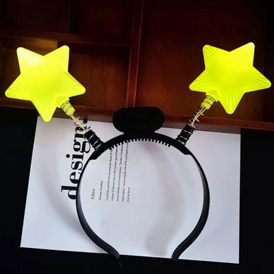 Diadema Luminosa Intermitente Brillante Aro para el Pelo Diadema Iluminada Estrella 3 Modos Cosplay Accesorio Brillante para Bodas Fiestas Vacaciones Baile Adultos Niños