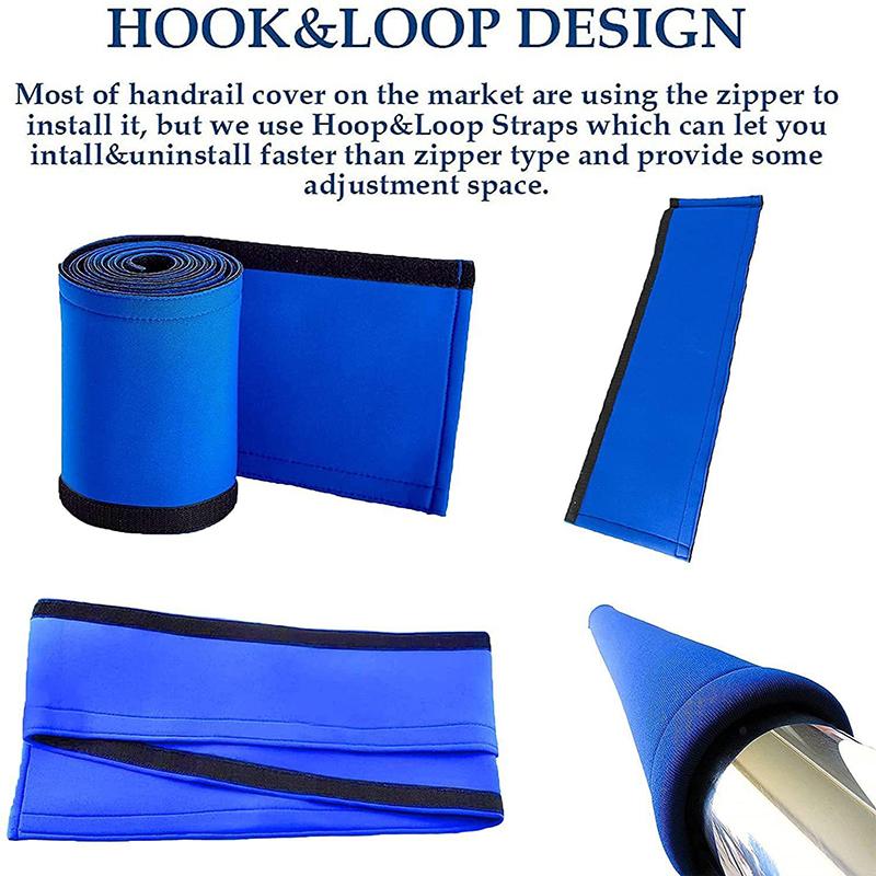 Cheap Outdoor Armrest Pad Neoprene Cloth Grip Anti Slip Protective Blue