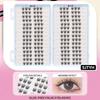 30Rows Idol Clusters Lashes Glue Eyelashes Book Manga Eyelash Clusters Diy Lashes Makeup Natural Anime Lashes Eyelash