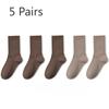 5 Pairs of Female Autumn and Winter Pure Cotton 7A Antibacterial Deodorant Wicking in The Tube Pile Cotton Socks
