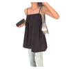 Black One-Shoulder Sleeveless Camisole Vest for Petite Women - Versatile Summer Design