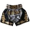 Traditionelle Thai-Boxshorts - Grau - Größen für Kinder und Erwachsene - 100% Polyester-Satin - Muay Thai MMA