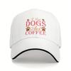 I Love Dogs and Coffee Baseball Cap Polyester Casual Adjustable Sun Hat Adult Summer Outdoor Cap