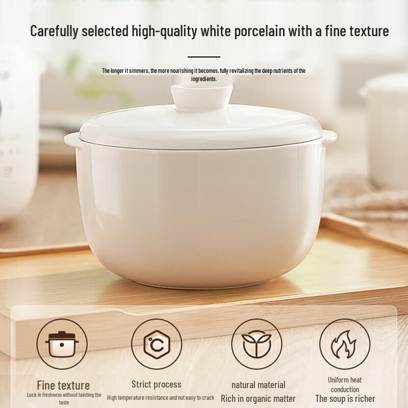 Joyoung Multi-functional Electric Ceramic Stew Pot CN Plug (adapter Included)