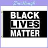 Auffällige 3x5ft Black Lives Matter Outdoor-Flagge, Entworfen für friedliche Proteste