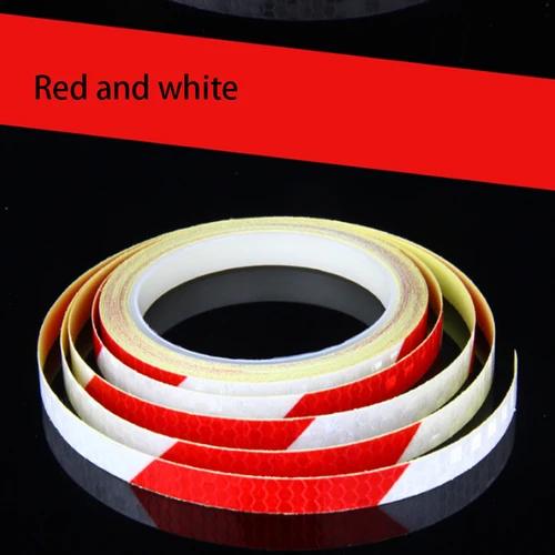 8 Meter Car Styling Reflective Stripe Tape Motorcycle Bike Body Rim Wheel Stripe Tape Stickers Decorative Blue/Red/Yellow