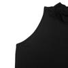 European & American Women's Winter Solid Slim Fit Round Neck Sleeveless Mini Dress