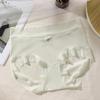 Ultra-thin Underwear Women's Breathable Nude Ice Silk Antibacterial Crotch Middle Waist Fat Plus Large Women's Briefs
