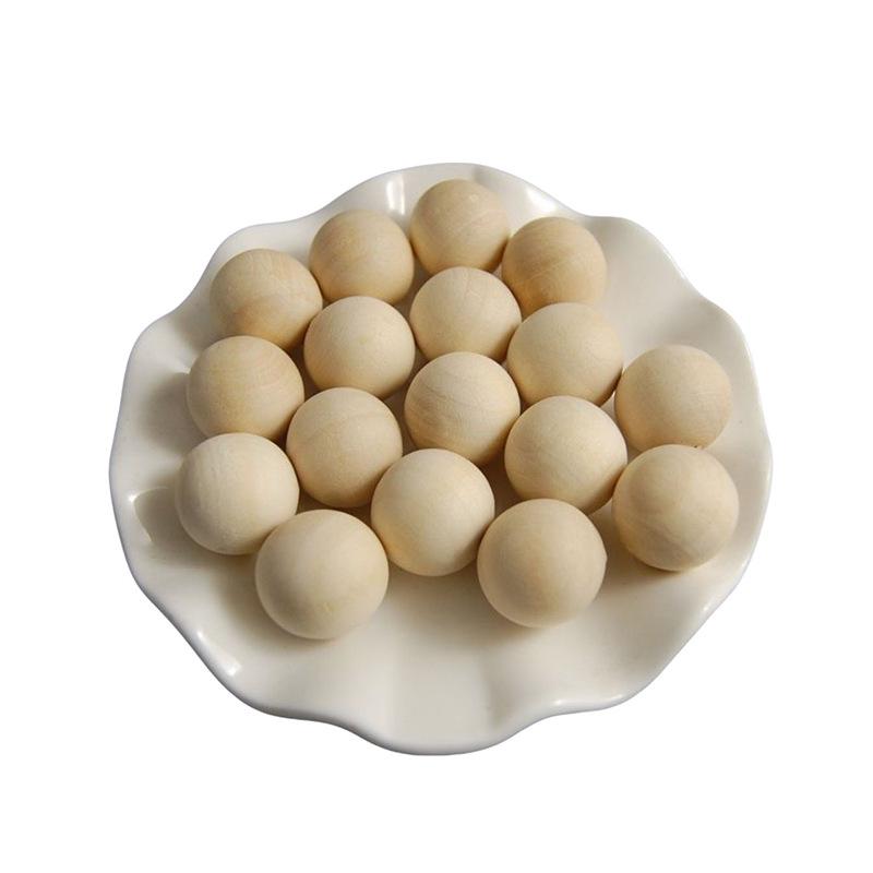 Camphor Wood Beads 2.5cm: Wardrobe Anti-Mold, Insect Repellent, Moisture-Proof, Natural Mothball Alternative