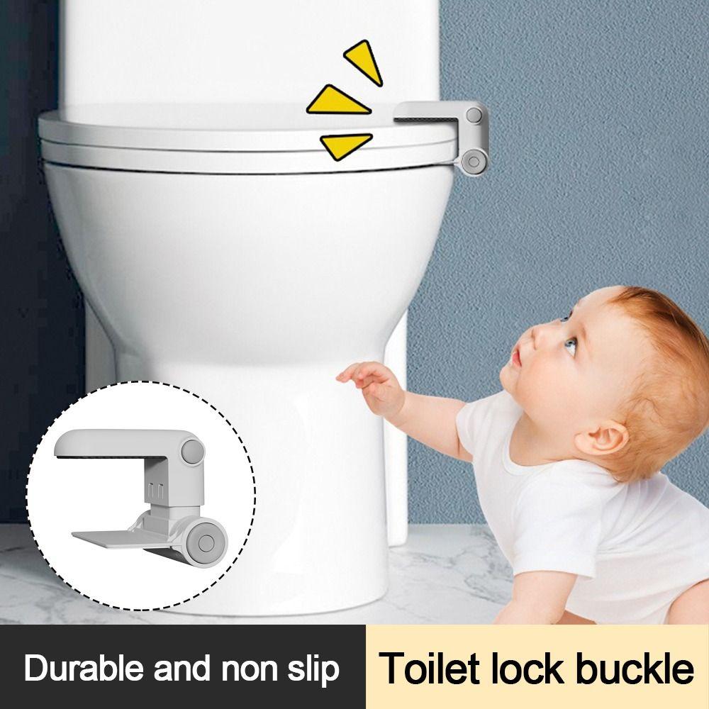 White Baby Toilet Locks Multi-functional Security Protection Locks Durable Security Latch