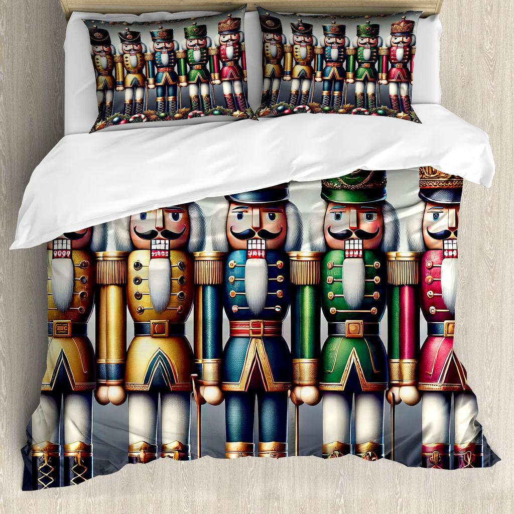 Mysterious Forest Flower Three-Piece Quilt Cover Digital Printing Bedding Set Bed Cover